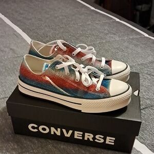 Converse Sparkle Colorful Platform Sneakers